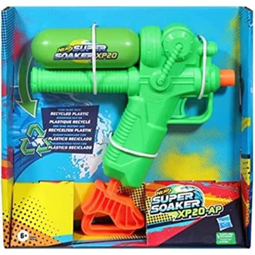 Multicolore Supersoaker Nerf, Blaster À Eau Xp20-Ap, Réservoir En Plastique Recyclé, Design Rétro, Jet D'eau Continu À Air Comprimé