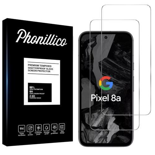 Verre Trempé Pour Google Pixel 8a [Pack 2] Film Vitre Protection Ecran Phonillico®