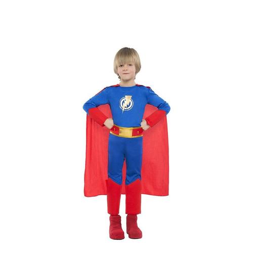 Déguisement De Super Héros Bleu Et Rouge Pour Enfant