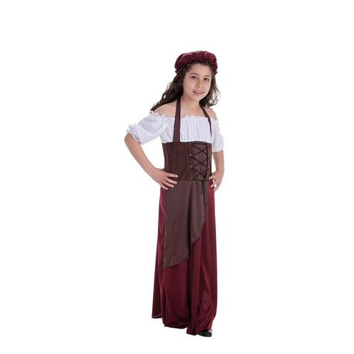 Déguisement De Taverne Médiévale Pour Une Fille (Taille 3-6a)