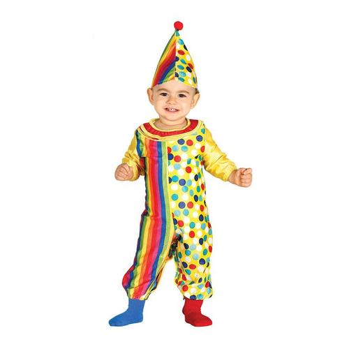 Déguisement De Clown Multicolore Pour Bébés (Taille 6-12m)