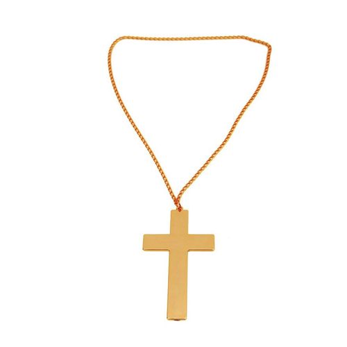 Croix Dorée Avec Chaîne 10 X 6 Cm (Taille Sans Taille)