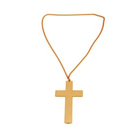 Croix Dorée Avec Chaîne 10 X 6 Cm (Taille Sans Taille)