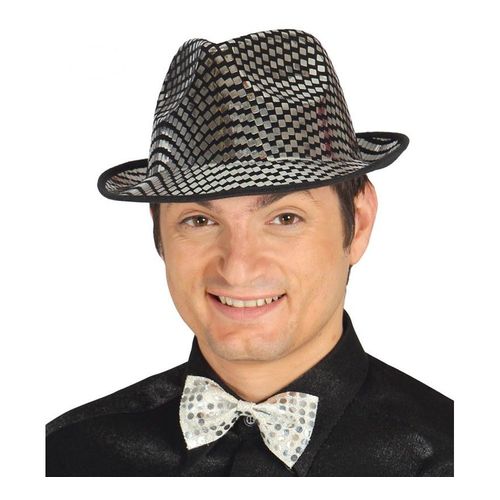 Chapeau De Gangster D'argent (Taille Sans Taille)