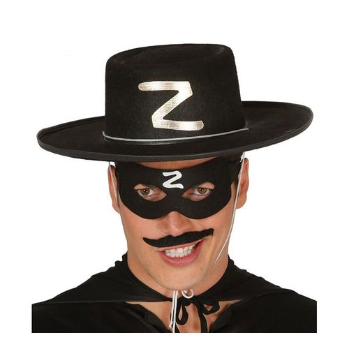 Chapeau De Héros Masqué En Feutre Noir (Taille Sans Taille)