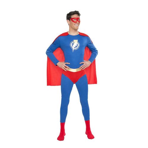 Déguisement De Super Héros Bleu Et Rouge Pour Homme