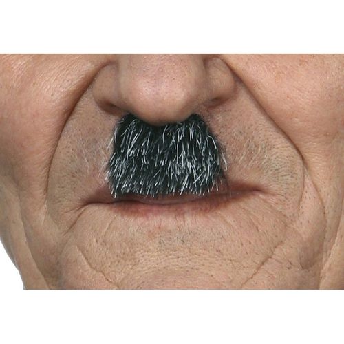 Charlot Moustache Aux Cheveux Gris (Taille Unique)