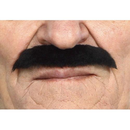 Moustache Militaire Noir (Taille Unique)