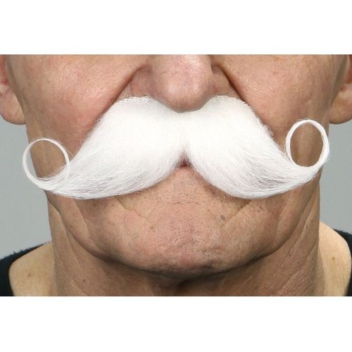 Moustache Blanche Française (Taille Unique)