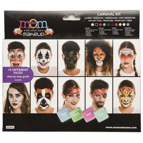 Kit De Maquillage Carnival Deluxe Pour Adultes (Taille Sans Taille)