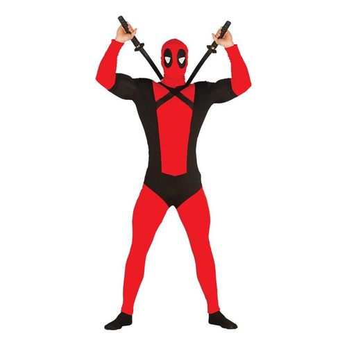 Déguisement De Anti-Héros Rouge Et Noire Pour Homme (Taille M/L)