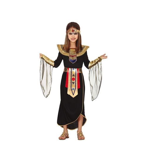 Déguisement De Pharaon Égyptien Noir Pour Fille (Taille 7-9a)
