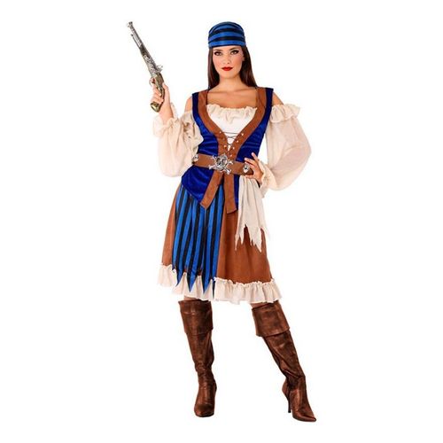 D?Guisement De Pirate Marron Et Bleu Pour Femme (Taille S)
