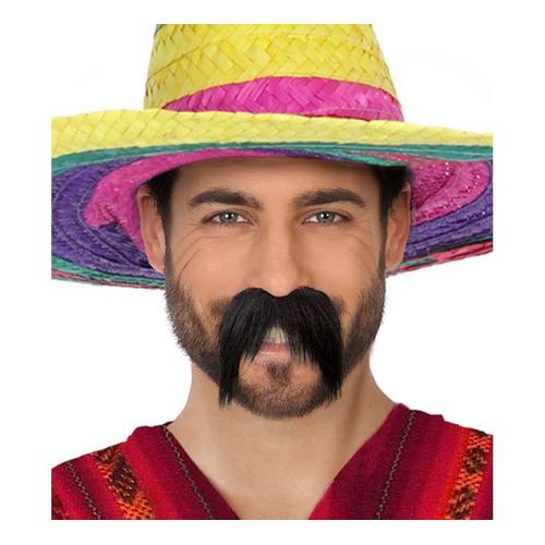 Moustache Mexicaine Noire (Taille Unique Adulte)