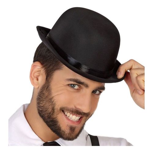 Chapeau Melon Noir (Taille Unique Adulte)