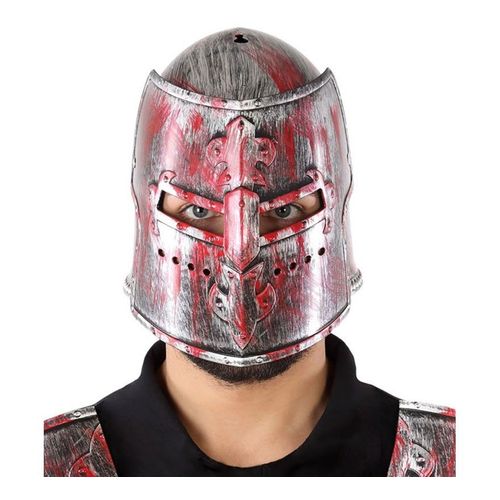 Casque Médiéval Sanglant (Taille Unique Adulte)