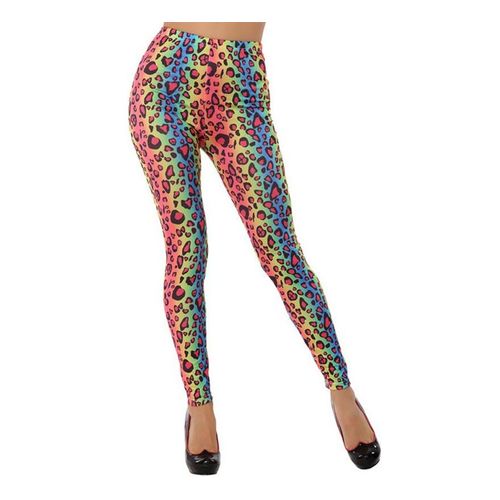 Jambières Léopard Multicolores (Taille Unique Femme)