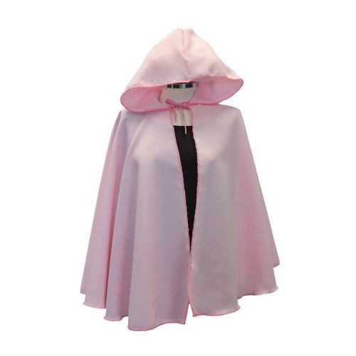 Cape Courte Médiévale Rose Pour Adultes