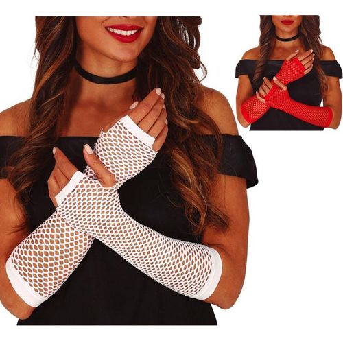 Gants En Mesh 26 Cm De Différentes Couleurs (Couleur Blanc)