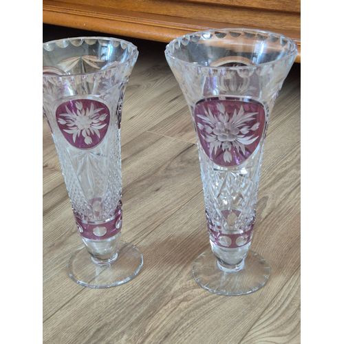 Paire de Vases Cristal.