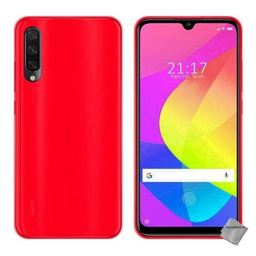 Housse Etui Coque Pochette Silicone Gel Fine Pour Xiaomi Mi A3 Lite + Film Ecran - Rouge
