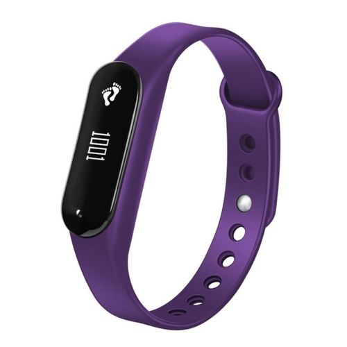 Bracelet Connecté Sport Ios Android Montre Sport Tactile Cardio Ip65 Violet Yonis