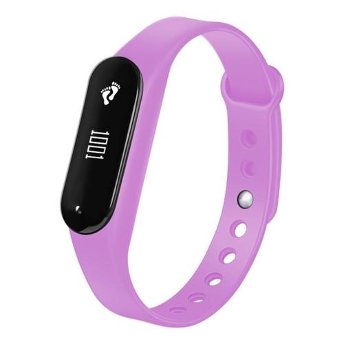 Bracelet Connecté Sport Ios Android Montre Tactile Cardio Appel Ip65 Violet Yonis