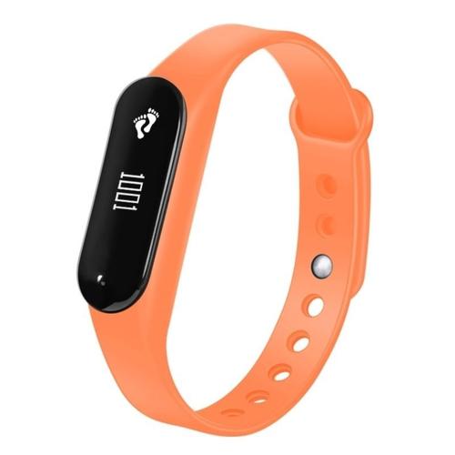 Bracelet Connecté Sport Ios Android Montre Tactile Cardio Appel Ip65 Orange Yonis