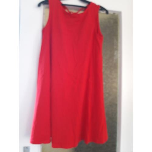 Robe Shein Rouge Sans Manche Ts