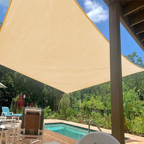 Filet D'ombrage Extérieur Beige Voile D'ombrage Jardin 4x3 4x5 3x3 4x6 2x3 4x4 3x6 Pergola Toile D'ombrage Protection Uv Isolation