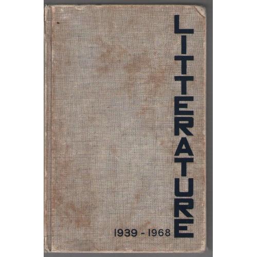 Une Histoire Vivante De La Littérature D'aujourd'hui, 1939 1968, Pierre De Boisdeffre