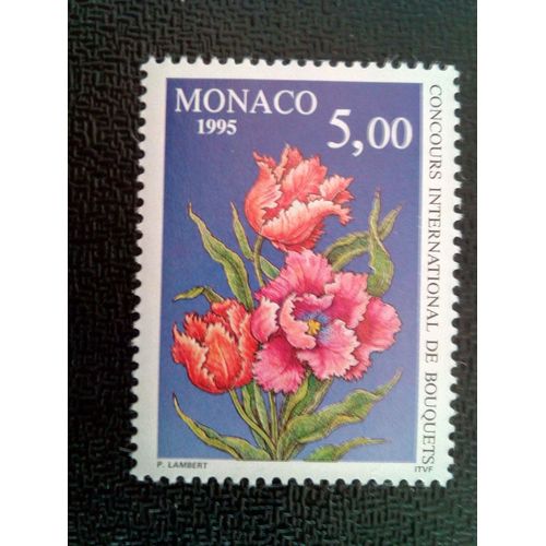 Timbre Monaco Yt 1981 Tulipes Perroquet 1995 ( 061012 )