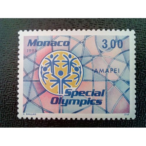Timbre Monaco Yt 1974 Emblème Amapei 1995 ( 061012 )