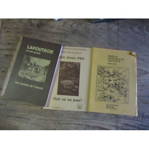 Lot Lapoutroie Et Son Passe Les Racines De L Avenir Bulletin : Eglise Sainte Odile Quel Est Ton Passe : Bulletin 1981 Les Anciennes Mines Du Bluttenberg
