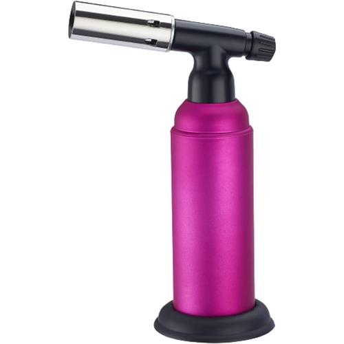 Purple Chalumeaude Cuisine Torche De Cuisine Butane Briquet Chalumeau Gaz Cuisine Verrou De Sécurité Réglable Flammes Pour Creme