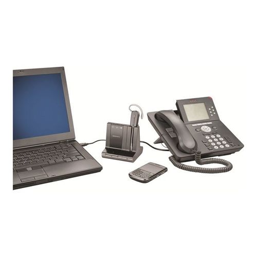 Poly Savi W740 - 700 Series - micro-casque - convertible - DECT 6.0 / Bluetooth - sans fil