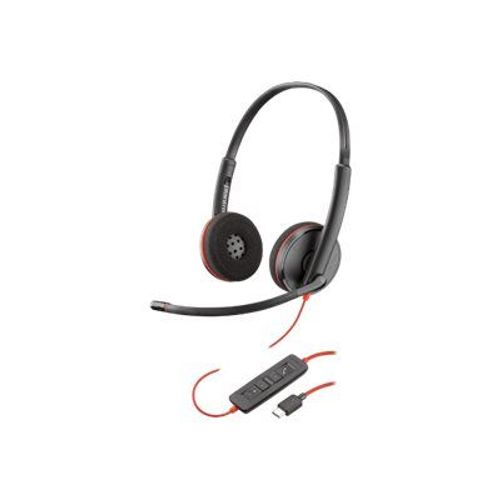 Poly Blackwire C3220 USB-C - 3200 Series - micro-casque - sur-oreille - filaire - USB-C - isolation acoustique