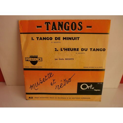 Tango De Minuit ; L'heure Du Tango