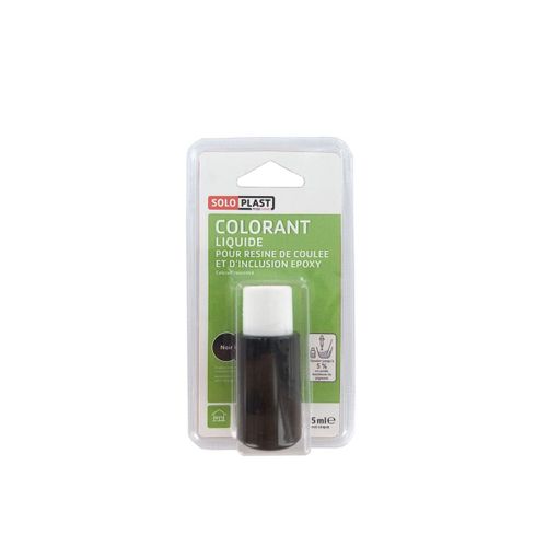 Liquide colorant pour résine SOLOPLAST 15ml noir
