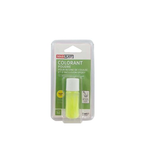 Poudre colorante pour résine SOLOPLAST 15ml jaune fluo