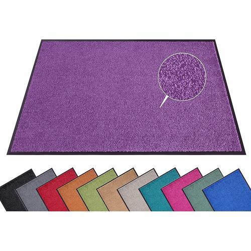 Violet Paillasson (S-Xxl) 60 X 90 Cm ¿ 12 Couleurs ¿ Tapis De Sol Pour L'extérieur, Lavable Et Résistant Aux Intempéries,