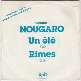 Un Eté / Rimes