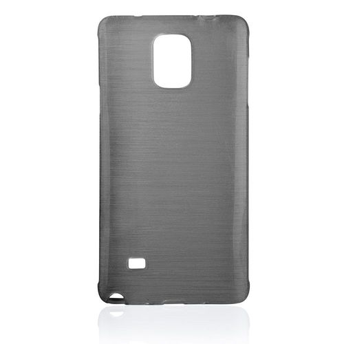 Housse Gel Effet Métallisé Pour Samsung Galaxy Note 4 Coloris Noir