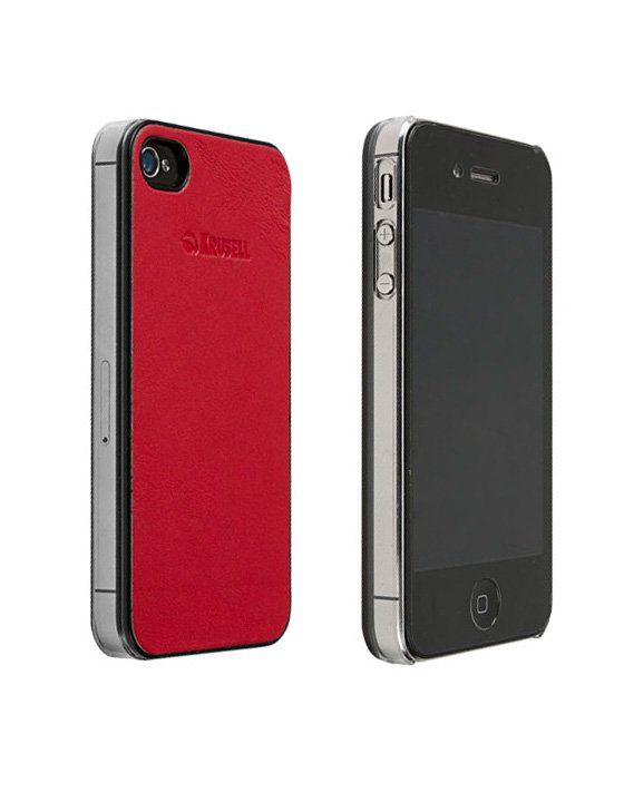 Coque Arrière Krusell Donso Aspect Cuir Rouge Iphone 5