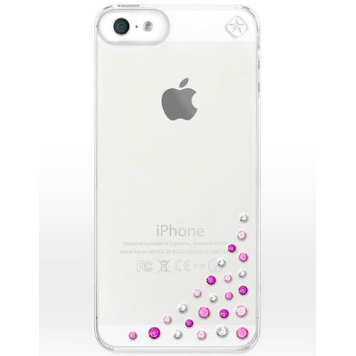 Coque Crystal Avec Des Cristaux Swarovski Rose Pour Iphone 5