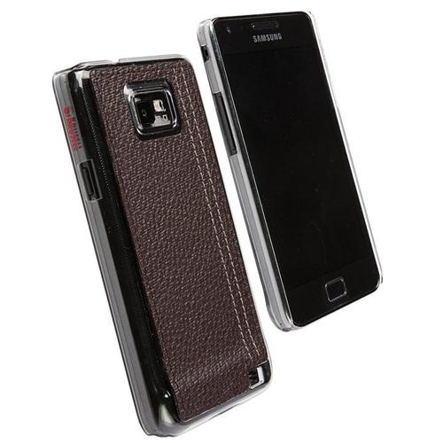 Krusell Gaia Undercover - Coque De Protection Pour Téléphone Portable - Polycarbonate, Aspect En Cuir - Brun - Pour Samsung Galaxy S Ii