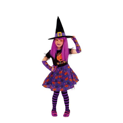 Déguisement De Petite Sorcière Truc Ou Friandise Pour Fille (Taille 3-4a)