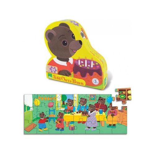 Puzzle 24 Pieces En Bois Vilac Petit Ours Brun