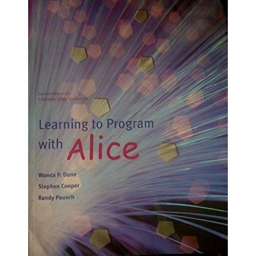 Learning To Program With Alice