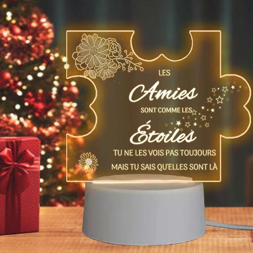 Amie Cadeau Amie, Cadeau Anniversaire Femme Homme, Veilleuse Led Meilleure Amie Idée Cadeau, Amie Femme Homme Original Anniversaire